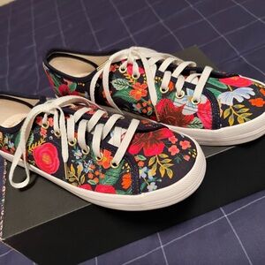 Navy floral Rifle Paper Co Keds